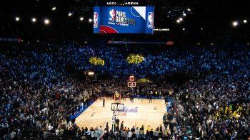 The court of NBA Paris Games 2025