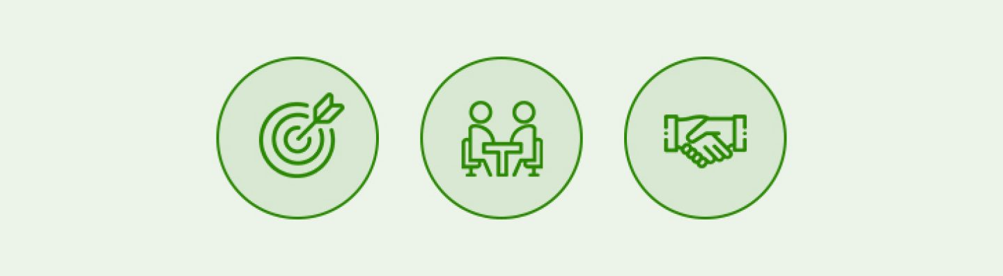Infographic representing the selection process