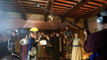 Image of the backstage of the "Poti Pictures" project