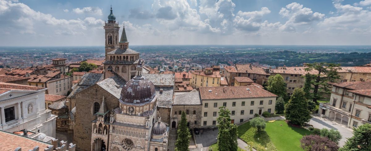 Immagine della città di Bergamo vista dall'alto