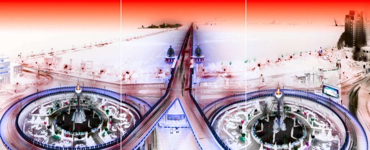 The image accompanying the News on the exhibition Olivo Barbieri. Spazi Altri within the project “La Grande Fotografia Italiana” at the Gallerie d’Italia-Turin, portrays the work Harbin, China 2010 © Olivo Barbieri