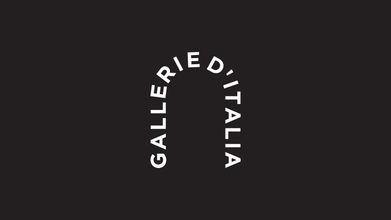 L'immagine ritrae il logo delle Gallerie d'Italia disegnato dall'architetto De Lucchi